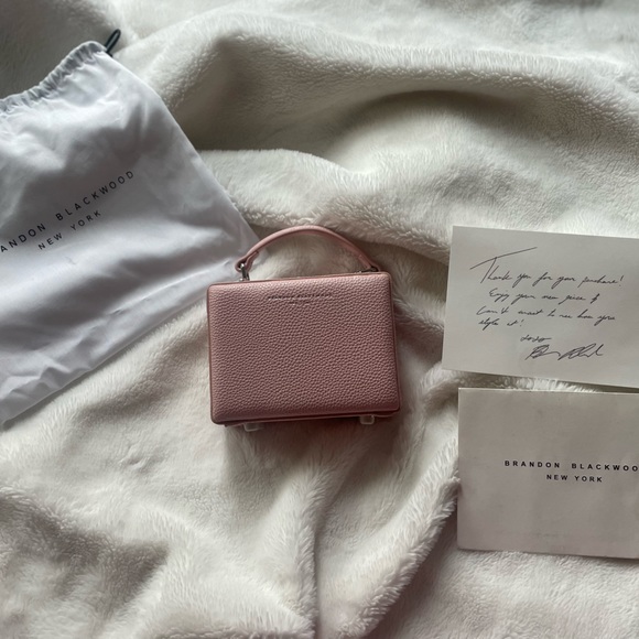 Brandon Blackwood Handbags - Brand New Brandon Blackwood Mini Kendrick Trunk, Pink